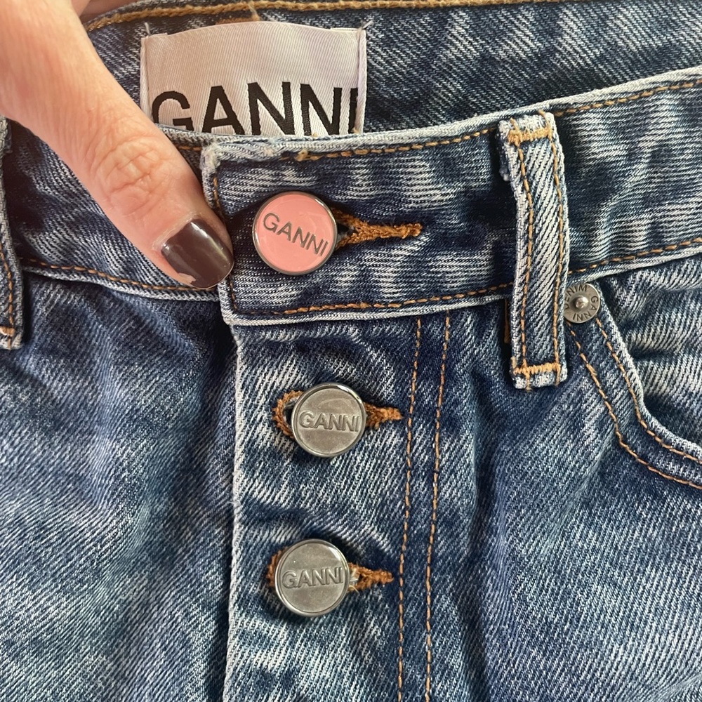 Ganni Dark Blue Flare Jeans